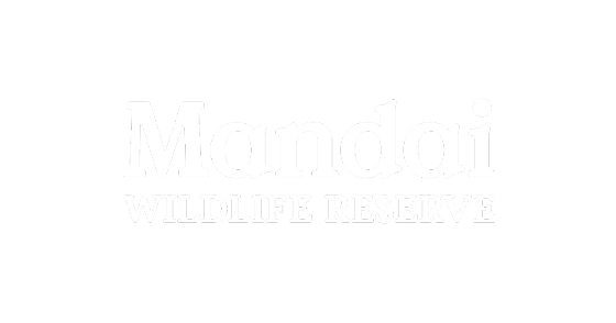 Mandai Wildlife Reserve logo in white.