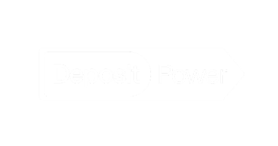 Deposit Power logo in white.