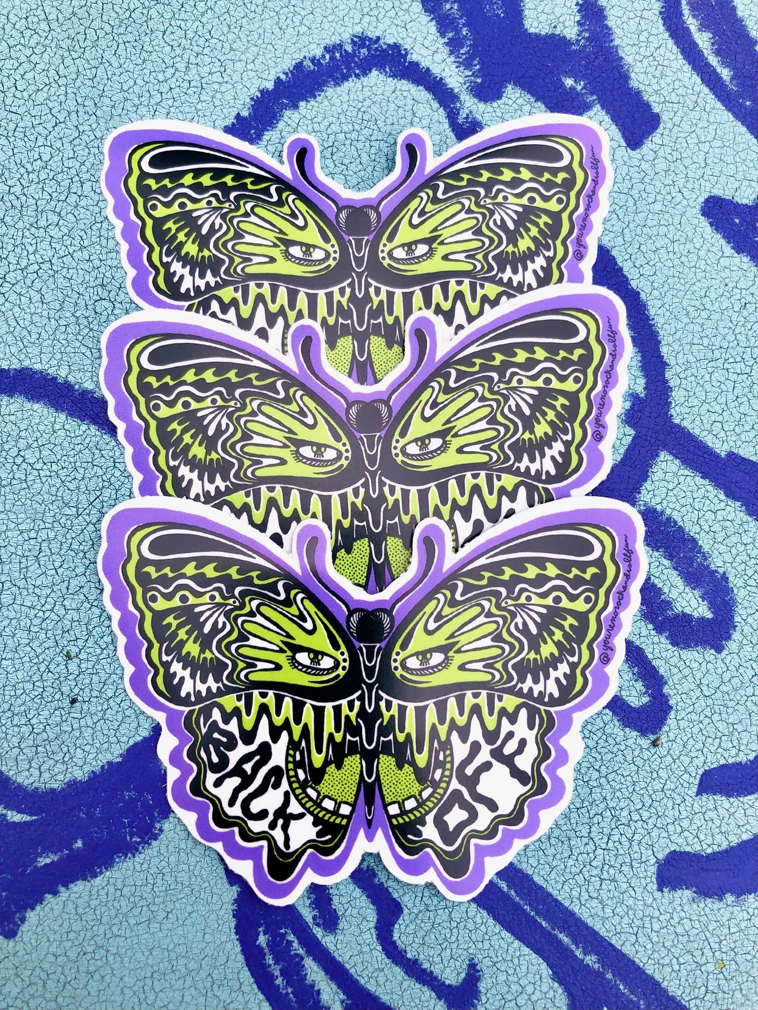 BACK OFF STICKER