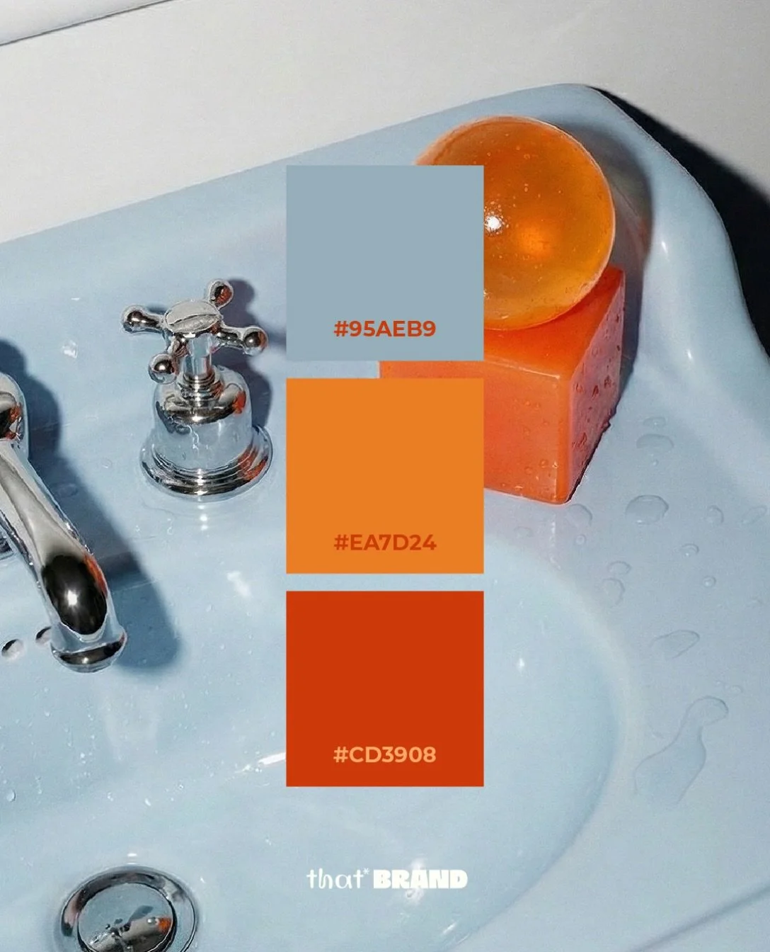 Palette drop!⁠
⁠
Cool blue⁠ meets firery orange. A contrasting match made in bold design heaven.⁠
⁠
Save this one for your next brand refresh.⁠
⁠
#colourpalette #brandcolour #colourdesign #brandstudio #branddesign