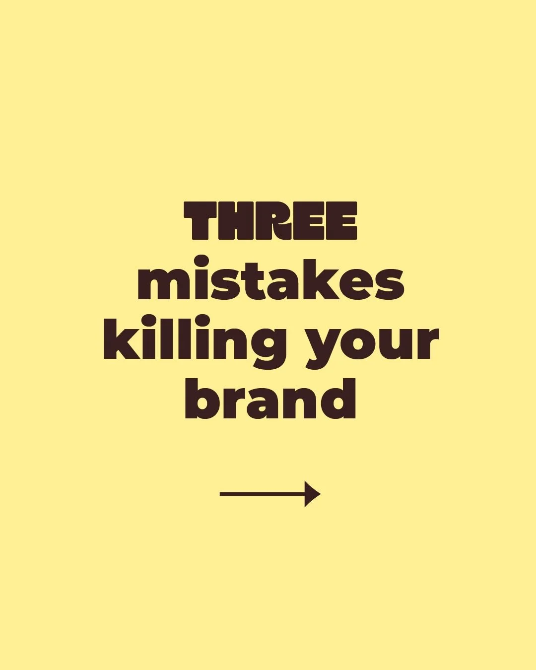 Three mistakes I see constantly:⁠
⁠
⚡️Copying competitors instead of getting clear on what makes you different⁠
⚡️Jumping to design before the strategy underneath it exists⁠
⚡️Saying something different about your brand on every channel⁠
⁠
The good t