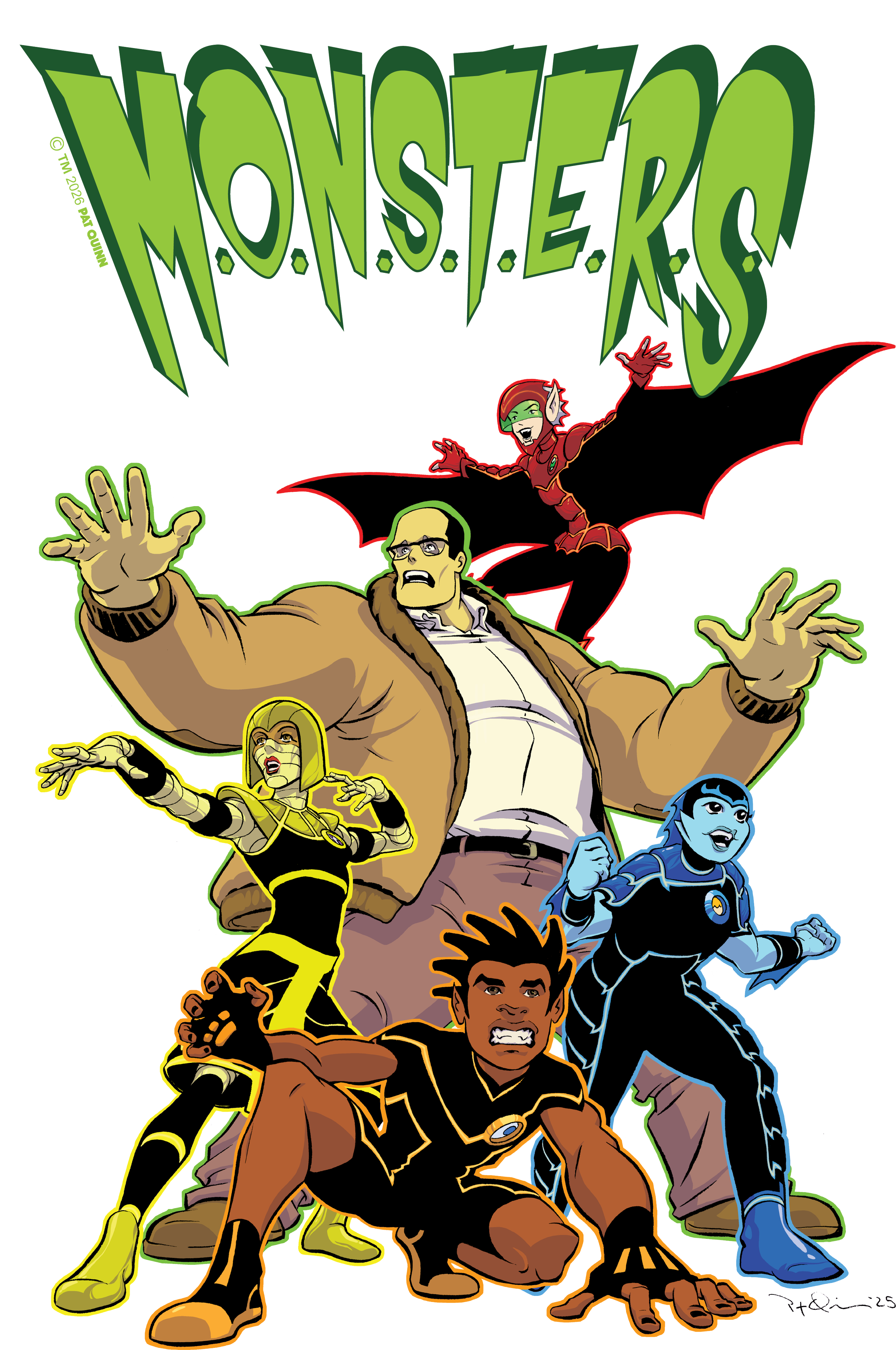 3" tall M.O.N.S.T.E.R.S. cover sticker