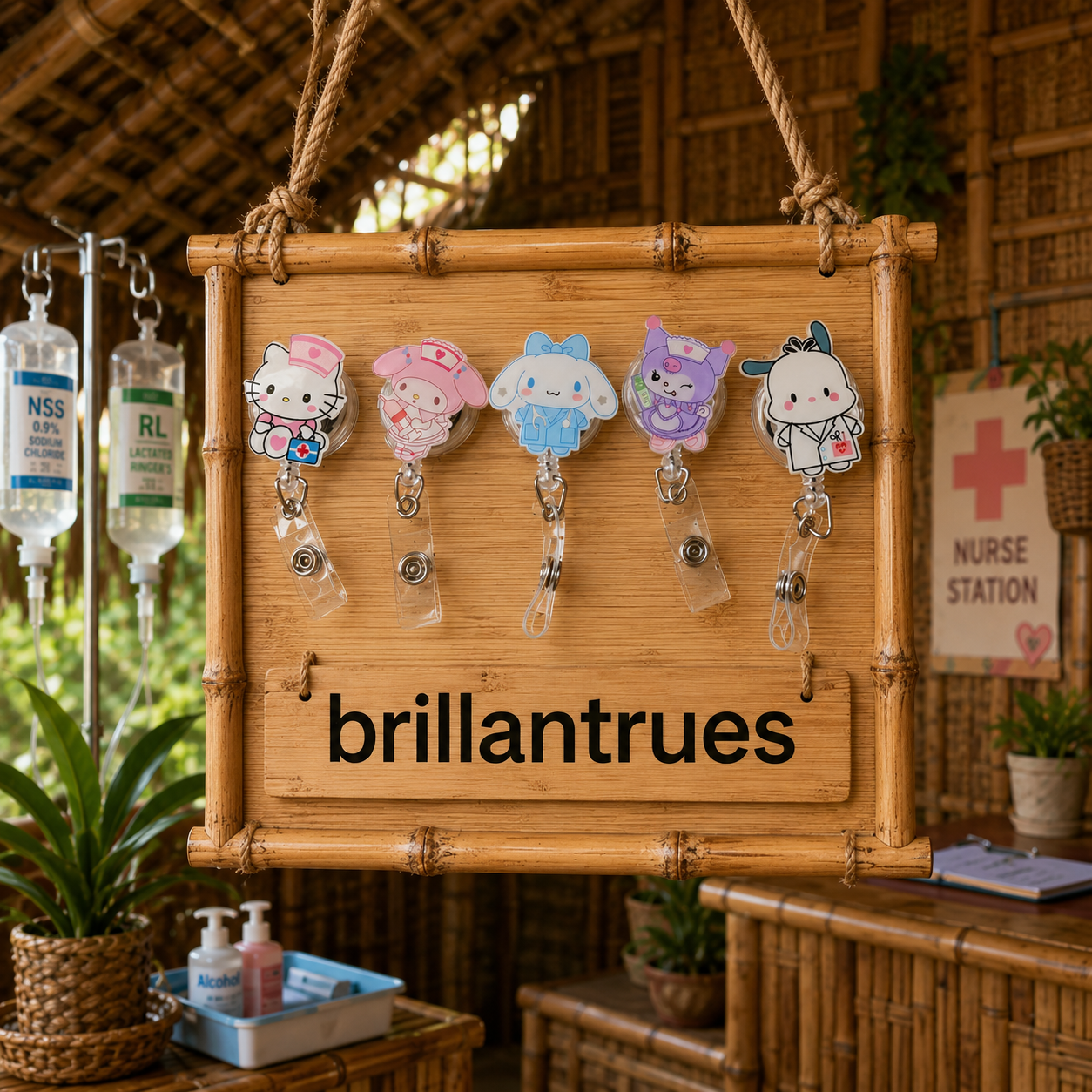 Sanrio-Inspired Retractable Badge Holder