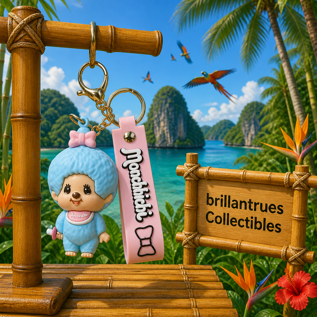 Baby Monchhichi Bag Charms