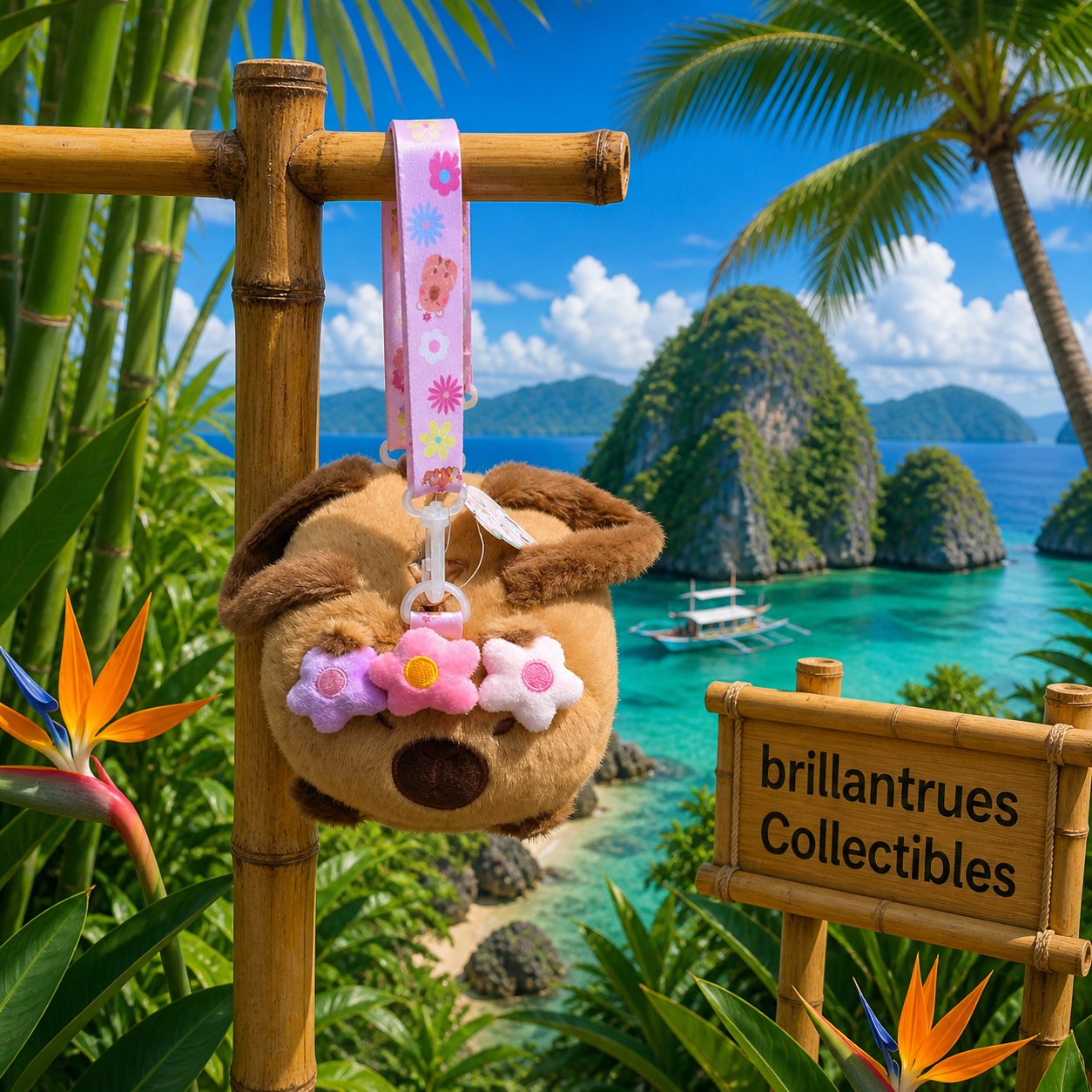 Capybara Plush Bags Flowers.png