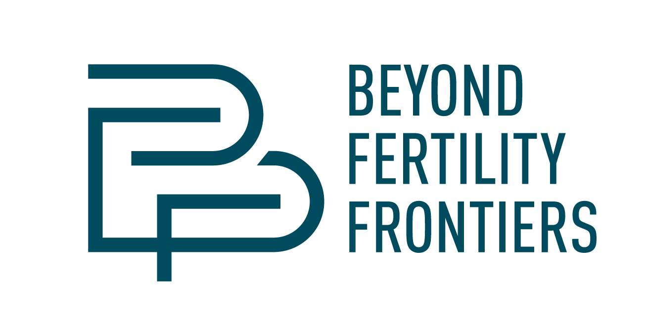 Logo of Beyond Fertility Frontiers featuring stylized initials 'BFF' and the organization's name.