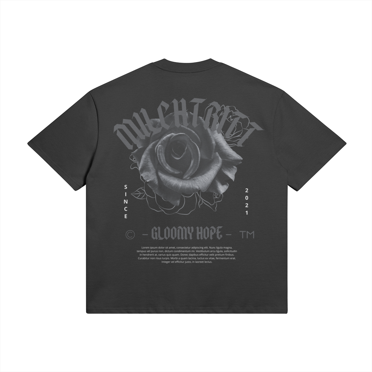 MILCHTRITT 03046 Oversized T-Shirt No6 aus 425 GSM Baumwolle back