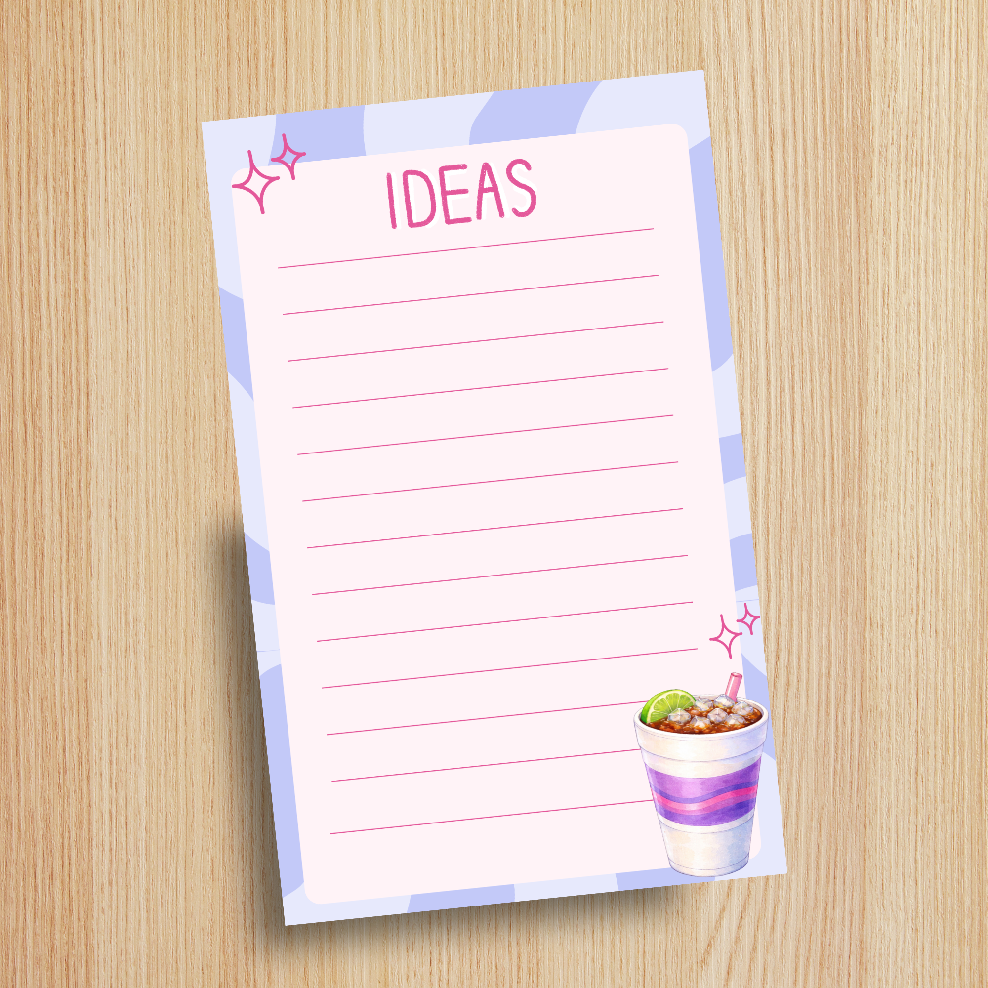 Dirty Soda Ideas Notepad | 5x7 Lined Brainstorm Pad