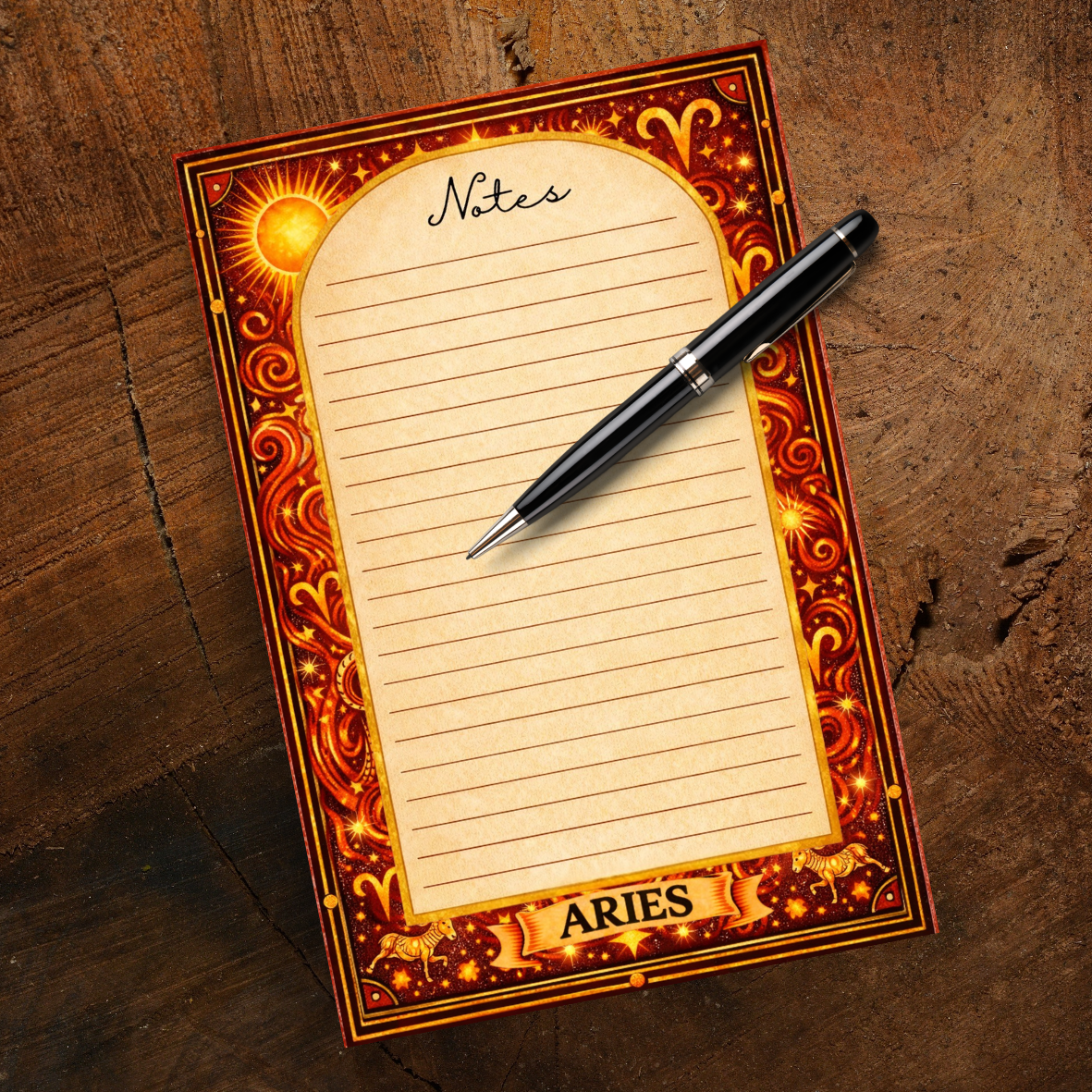 Zodiac Gift Aries Notepad –Desk Checklist