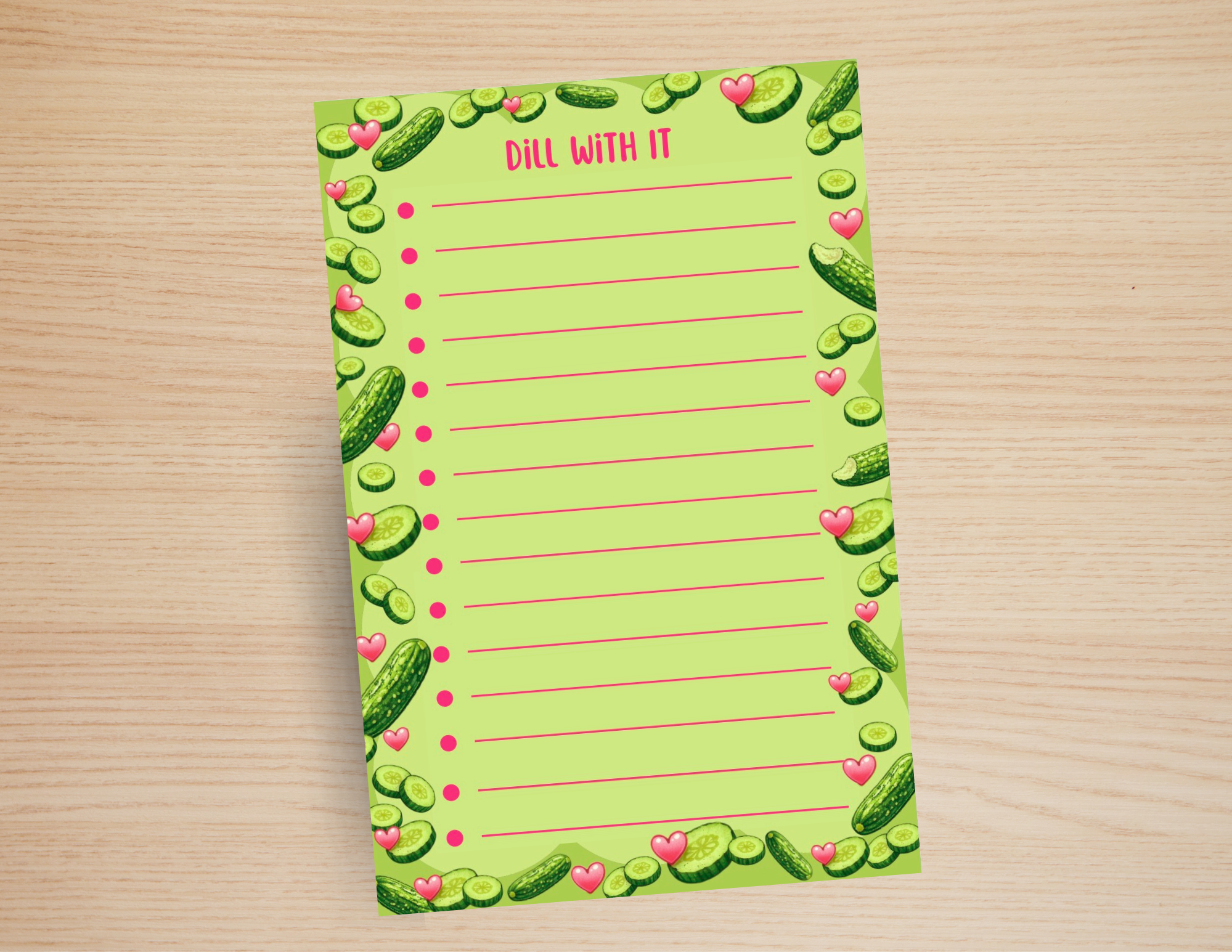 Dill With It- To-Do Pickle Notepad