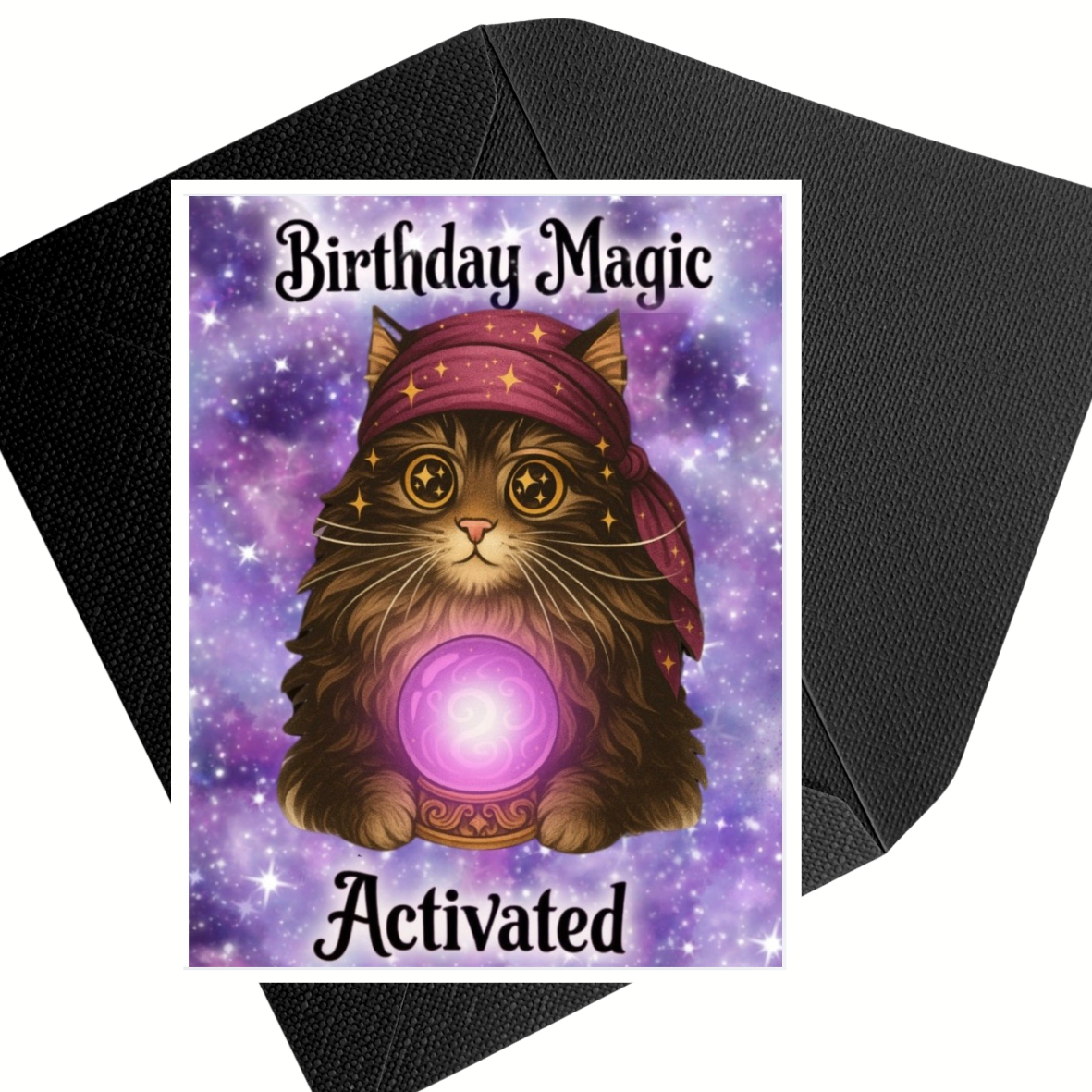 Birthday Magic Activated Cat Birthday Card