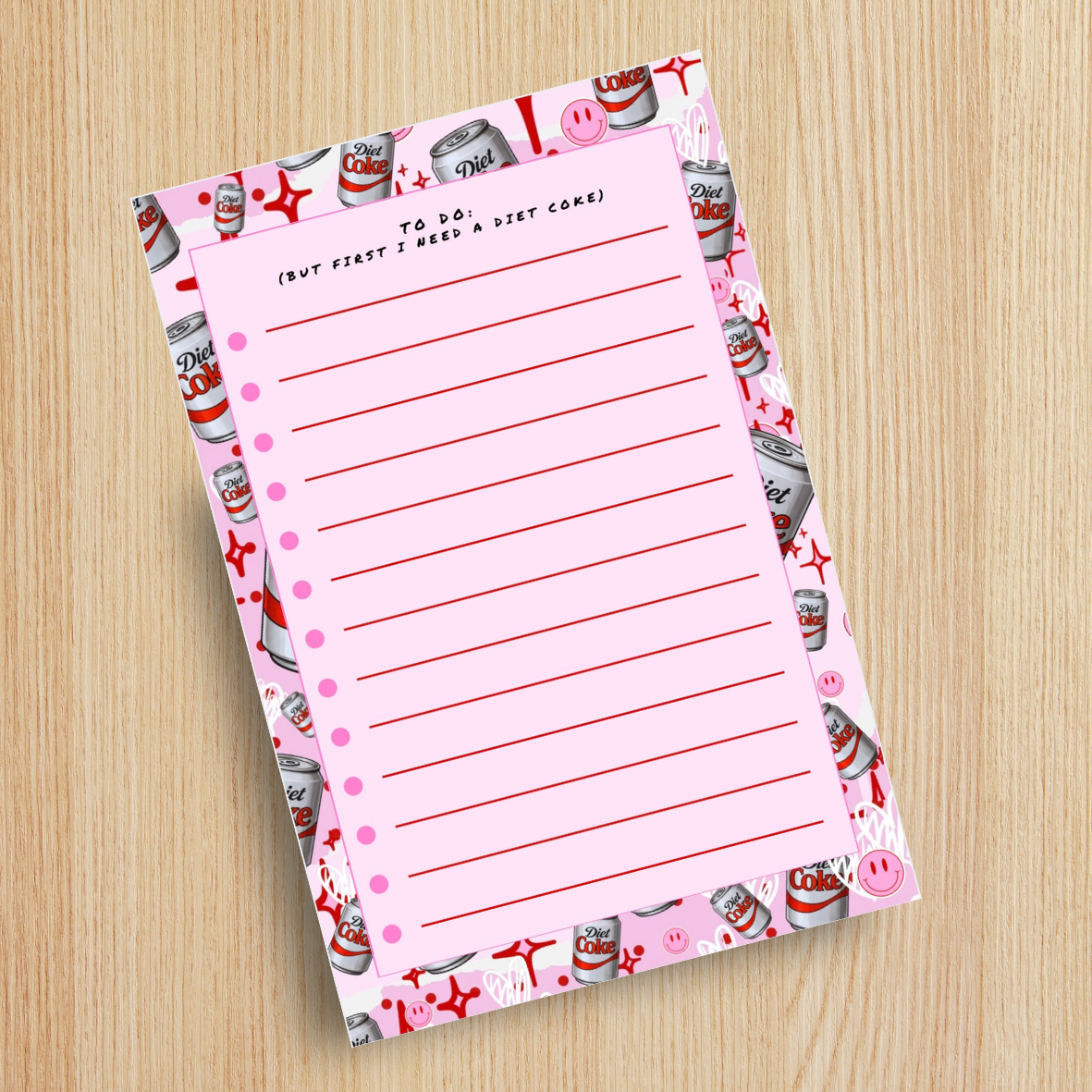 Diet Coke To-Do Notepad