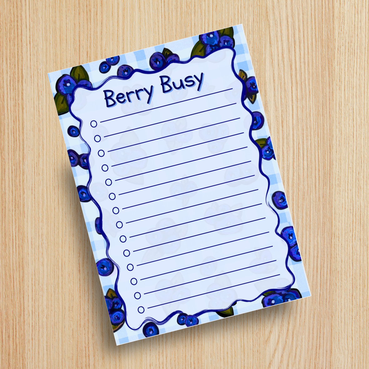 Berry Busy Blueberry To-Do List Notepad.png