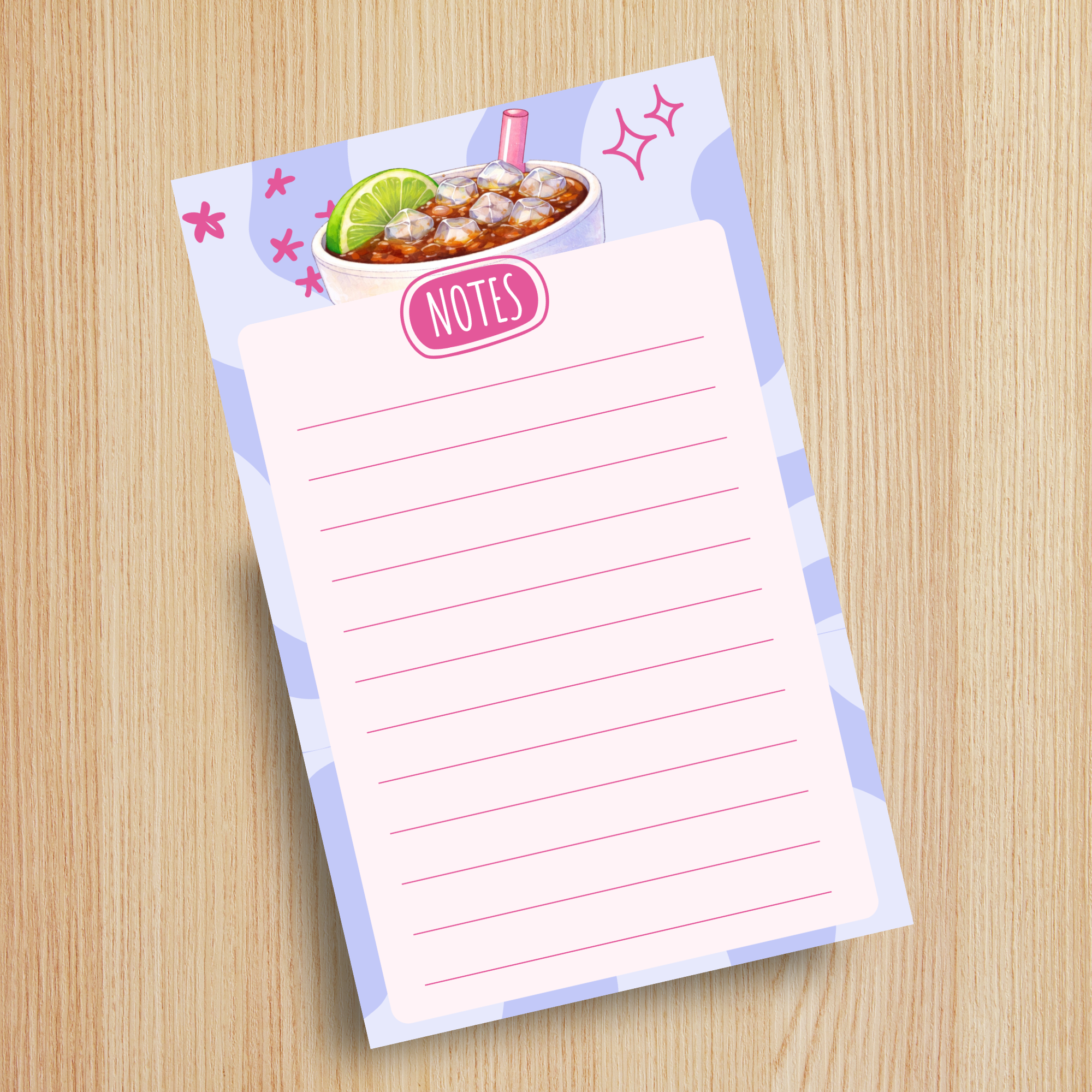 Dirty Soda Notes Notepad | 5x7 Lined Stationery Pad