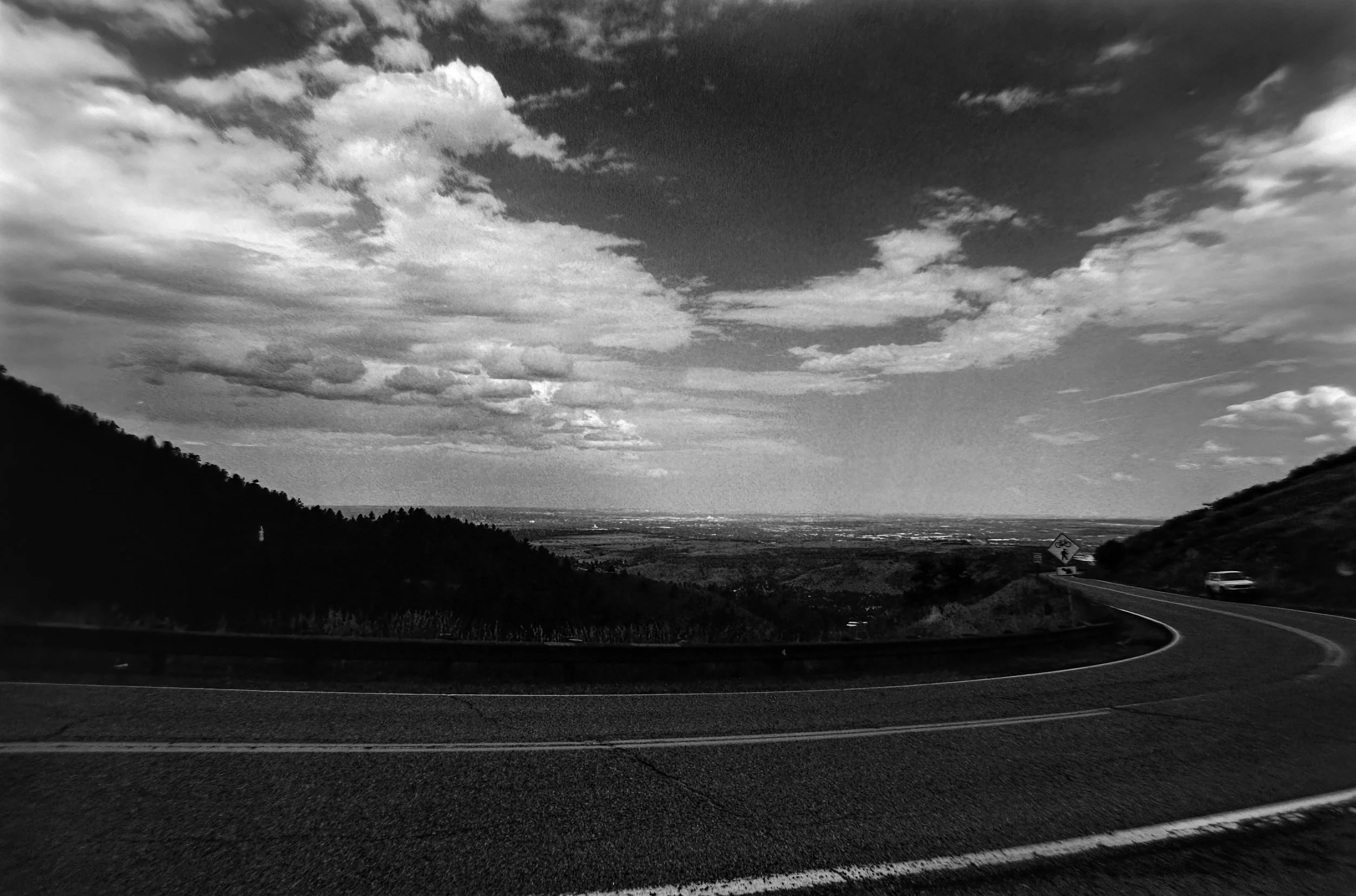 Lookout Mountain
Camera: Canon A-1 
Lens: Canon 24mm f/2.8 FD
Film: Rollei Infrared
Speed: 200
Size: 135
Format: Full Frame