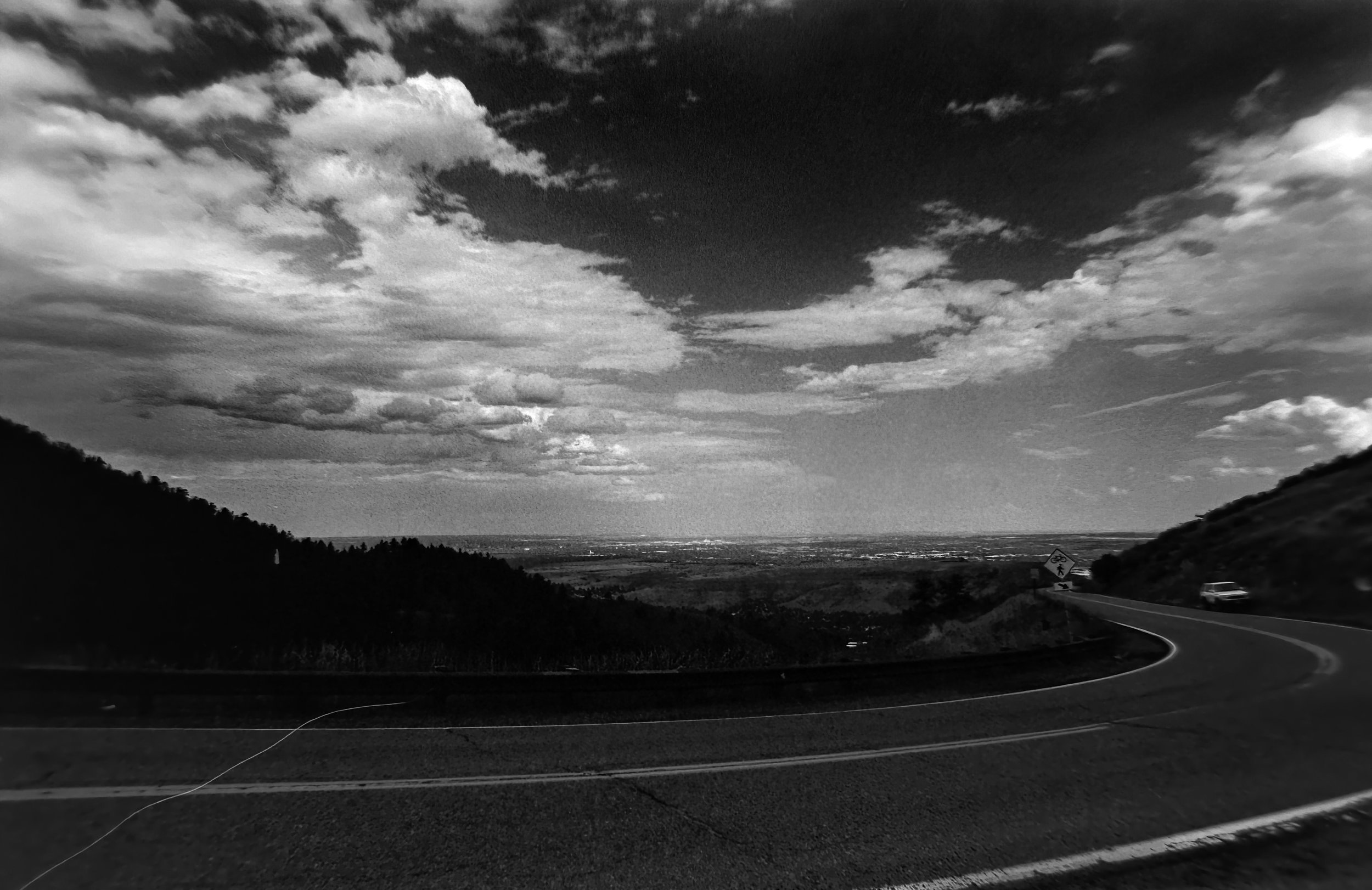 Lookout Mountain
Camera: Canon A-1 
Lens: Canon 24mm f/2.8 FD
Film: Rollei Infrared
Speed: 200
Size: 135
Format: Full Frame
