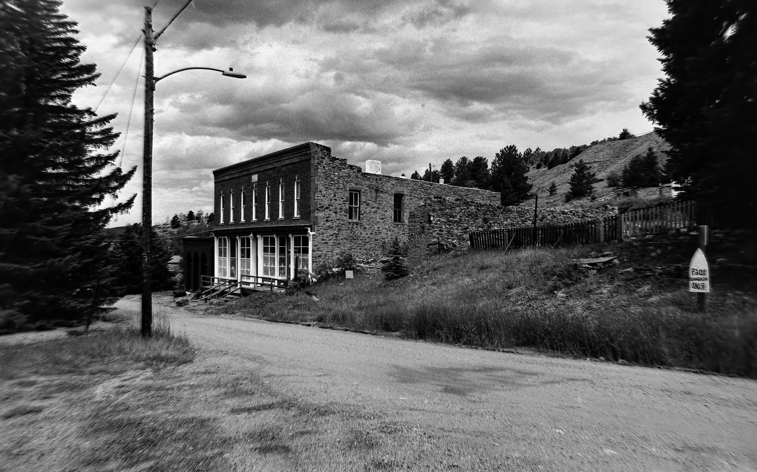 Nevadaville
Camera: Canon A-1 
Lens: Canon 24mm f/2.8 FD
Film: Rollei Infrared
Speed: 200
Size: 135
Format: Full Frame