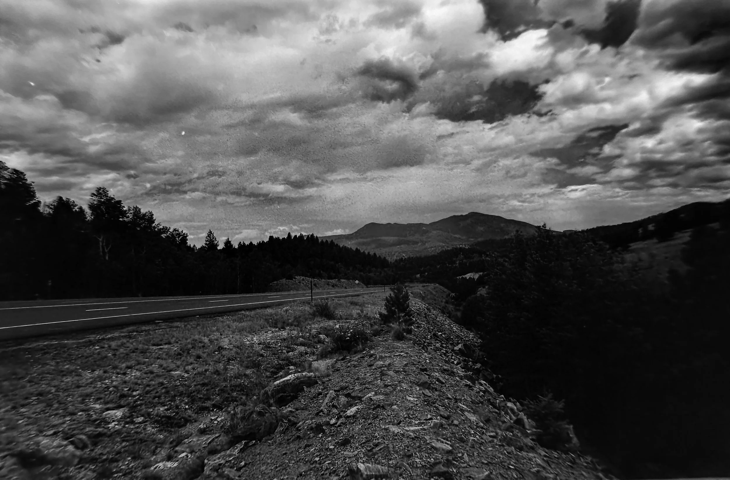 Central City Parkway
Camera: Canon A-1 
Lens: Canon 24mm f/2.8 FD
Film: Rollei Infrared
Speed: 200
Size: 135
Format: Full Frame