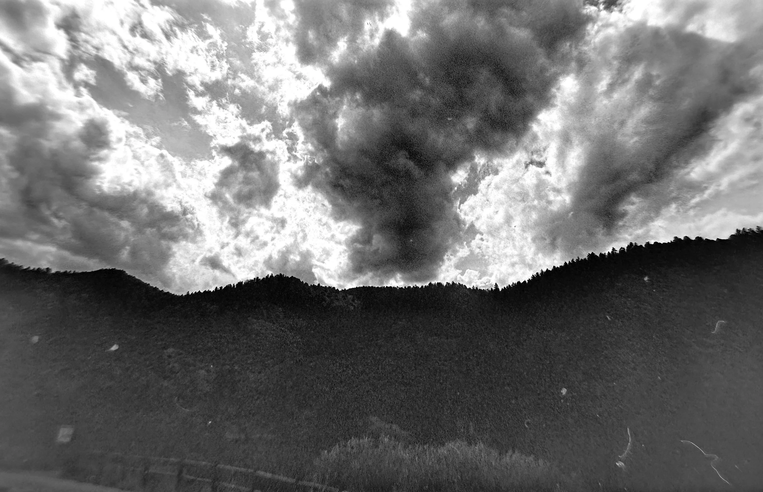 Clear Creek Canyon
Camera: Canon A-1 
Lens: Canon 24mm f/2.8 FD
Film: Rollei Infrared
Speed: 200
Size: 135
Format: Full Frame