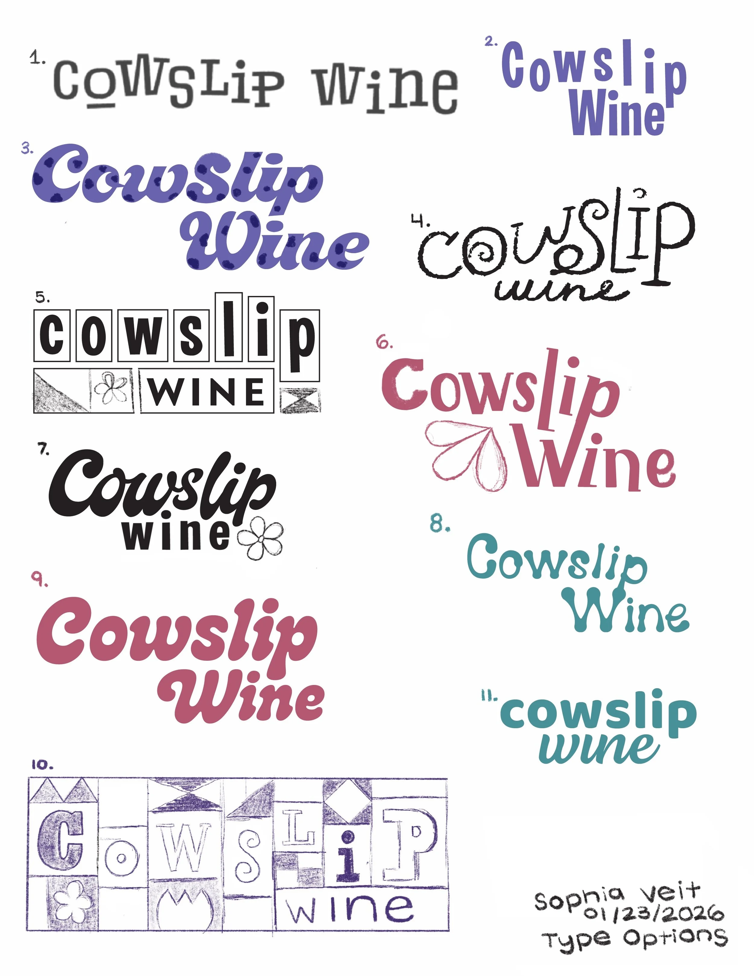 Typography Concept Sketches