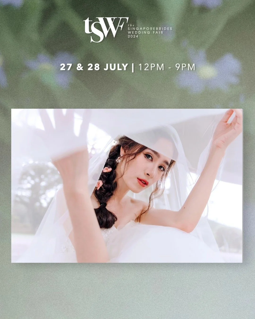 The SingaporeBrides Wedding Fair is now open! Come on down to our booth [F6] from 27-28 July 2024 at Sands Expo and Convention Centre Hall B from 12pm to 9pm. Enjoy our exclusive promotion [8%], and stand to win incredible prizes and cash back of up 