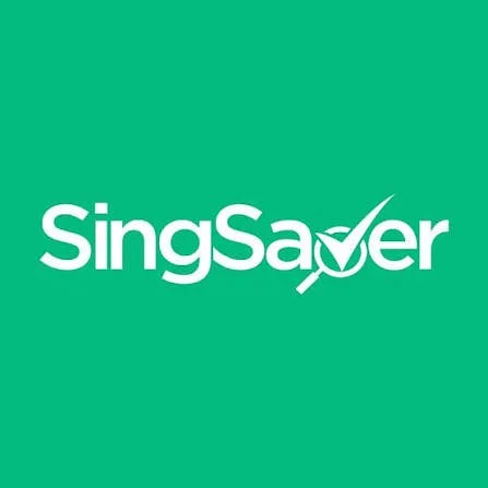 SingSaver logo with green background and white text