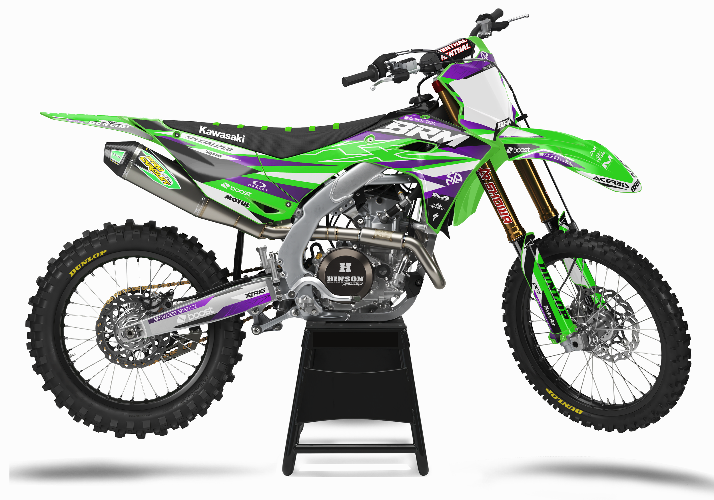 BRM - Kawasaki - V1 (green-Purple)
