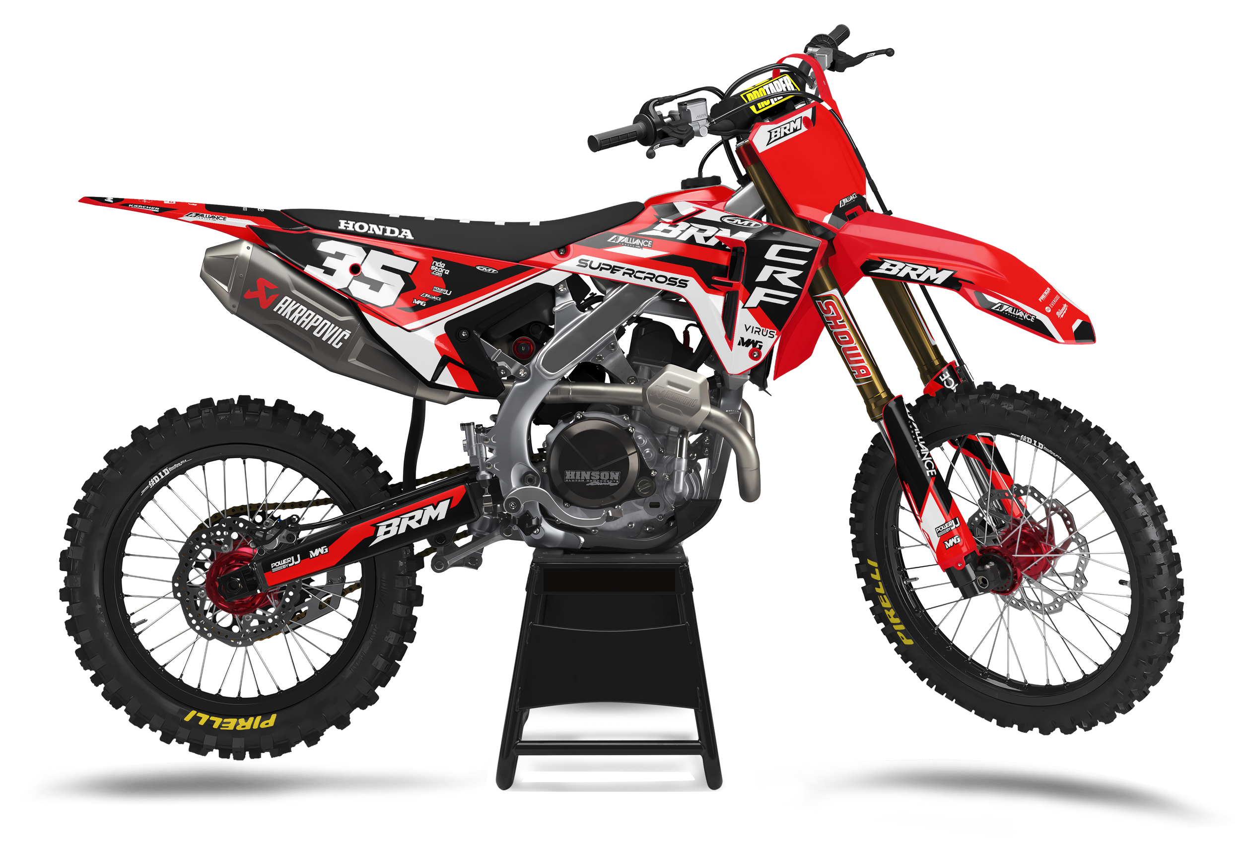 BRM - Honda - V2 (Black-Red)
