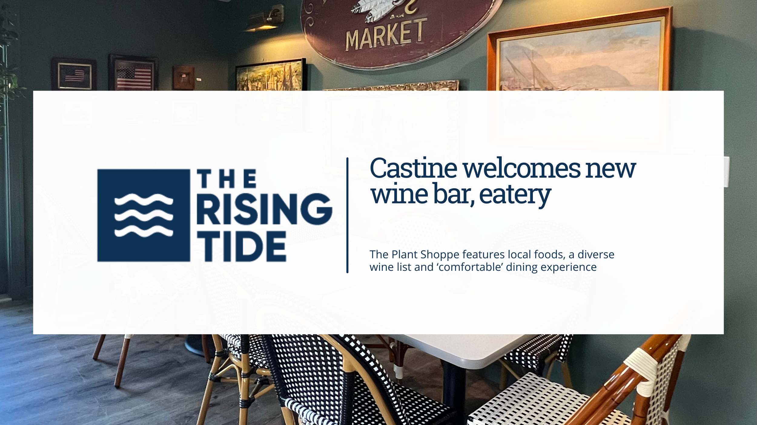 Annie Means, journalist covers a new wine bar opening.