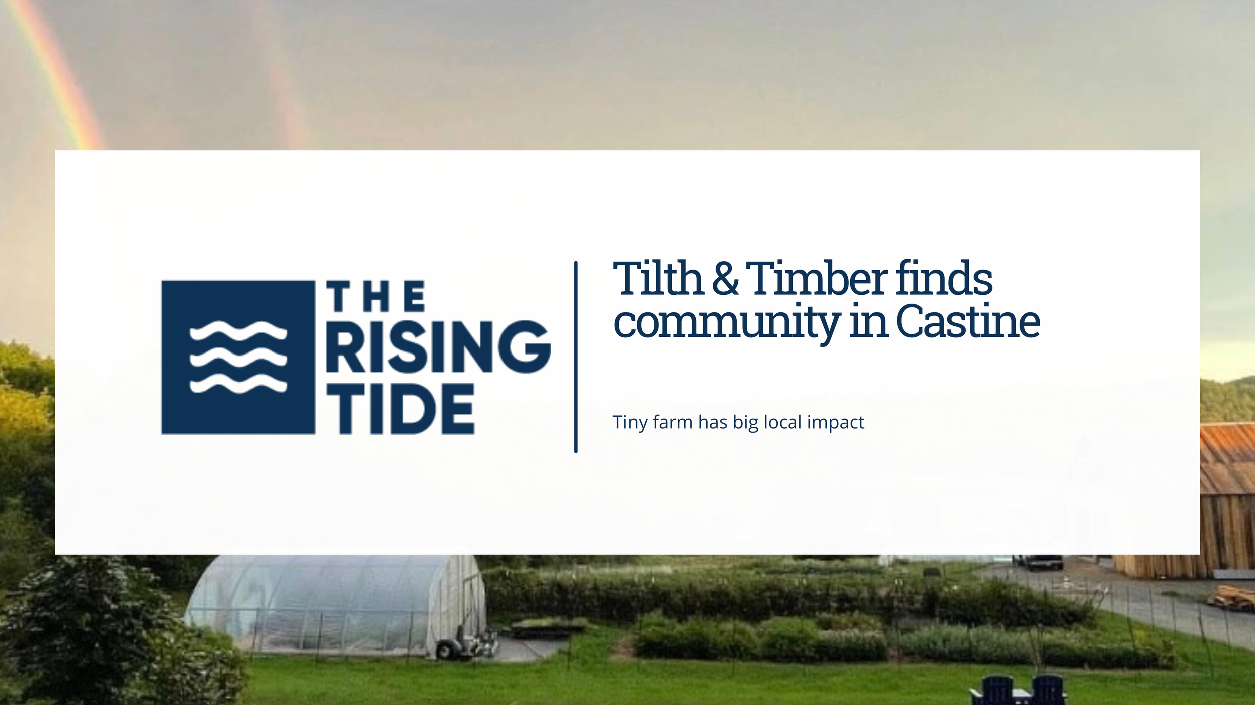 Annie Means, writer covering Castine's local history and community events, reports on Castine's local community farm.