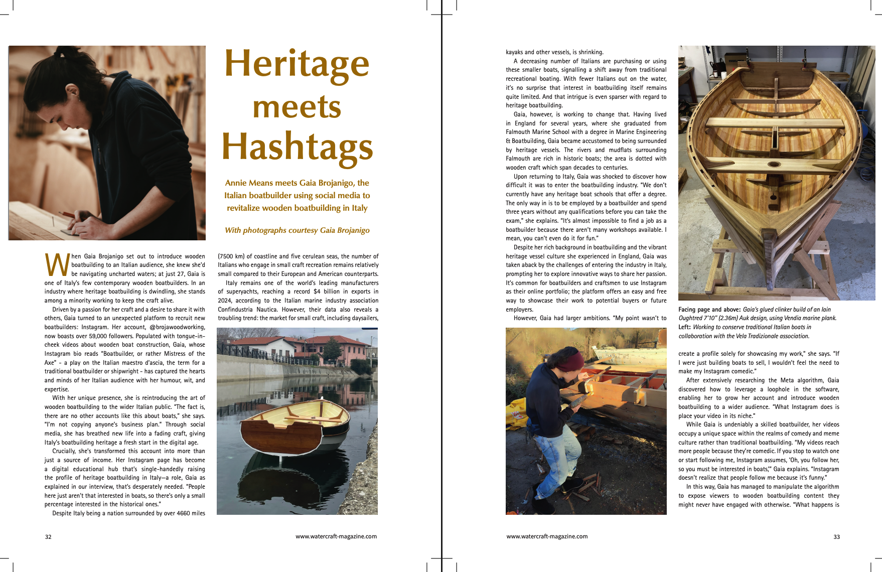 Journalist Annie Means writes for WaterCraft Magazine.