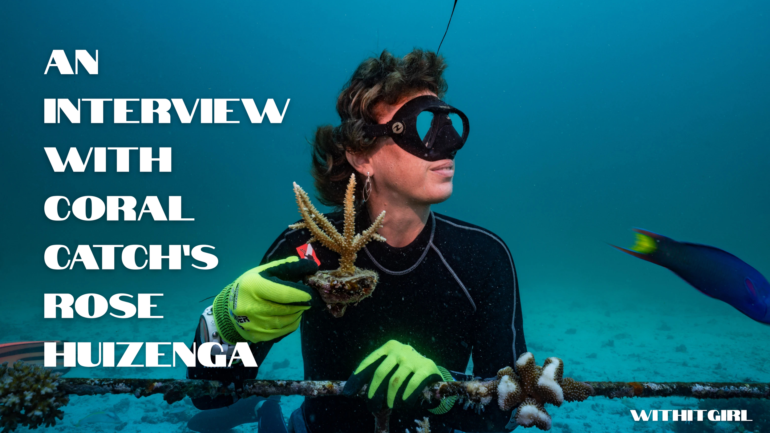 Marine journalist Annie Means interviews Rose Huizenga, founder of Coral Catch — Indonesia's first all-female coral restoration scholarship on Gili Air.