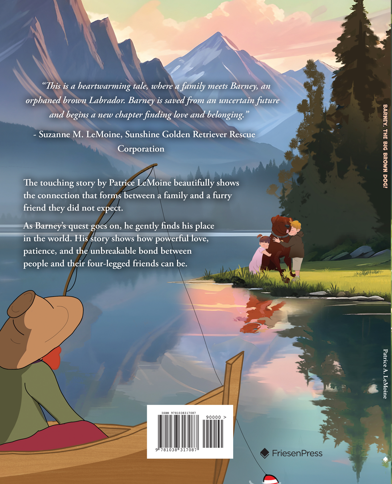 Barney, The Big Brown Dog illustrated hardcover children’s book by Patrice A. LeMoine
