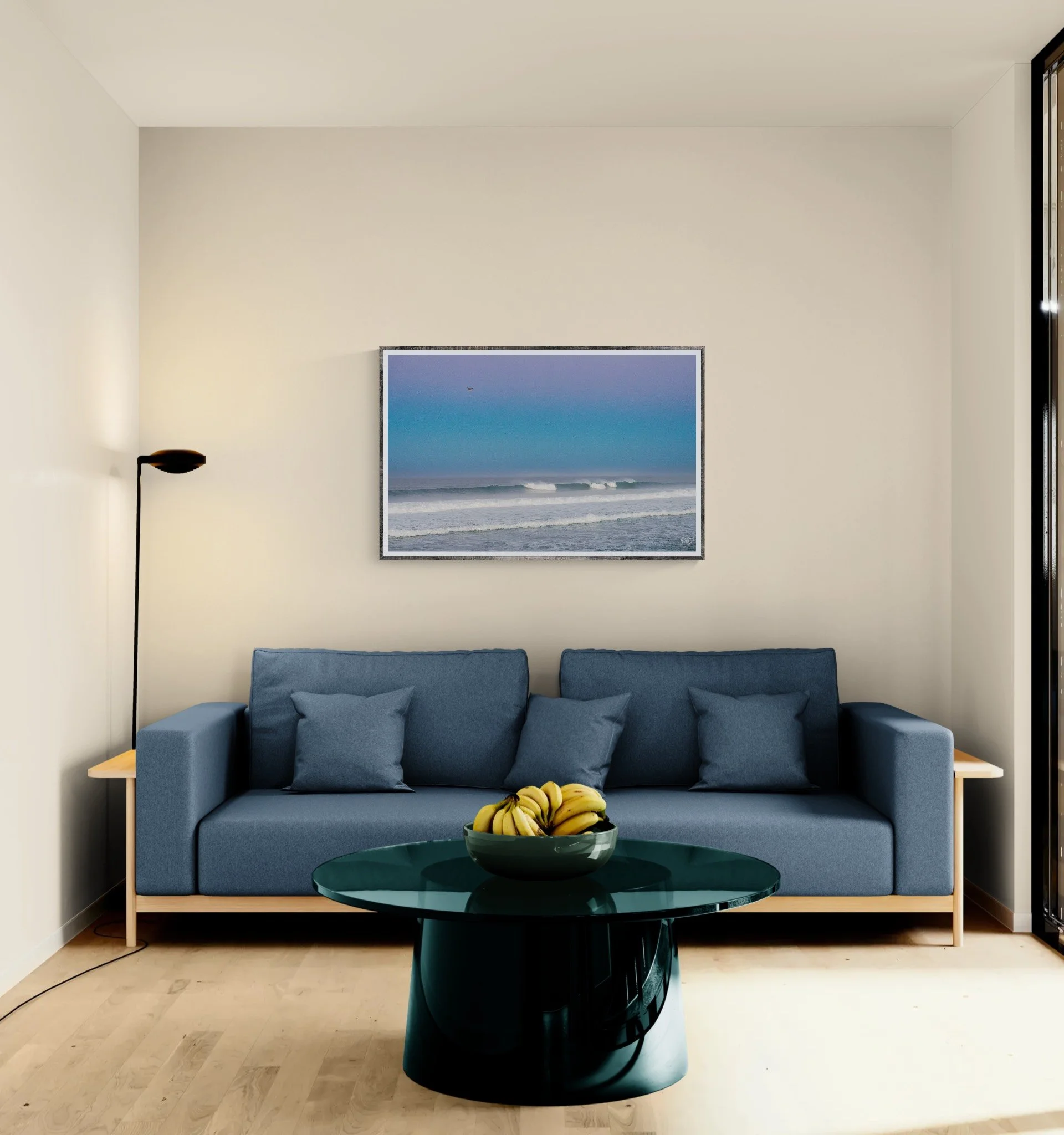 Cozy living room with a glass coffee table.jpeg