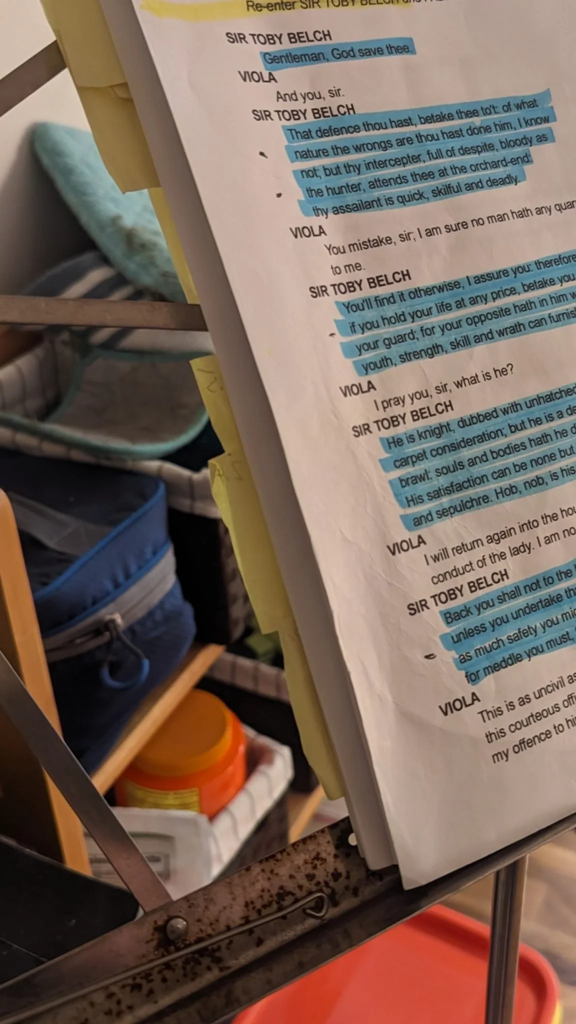 Speak the speech, I pray you, as I pronounc'd it to you