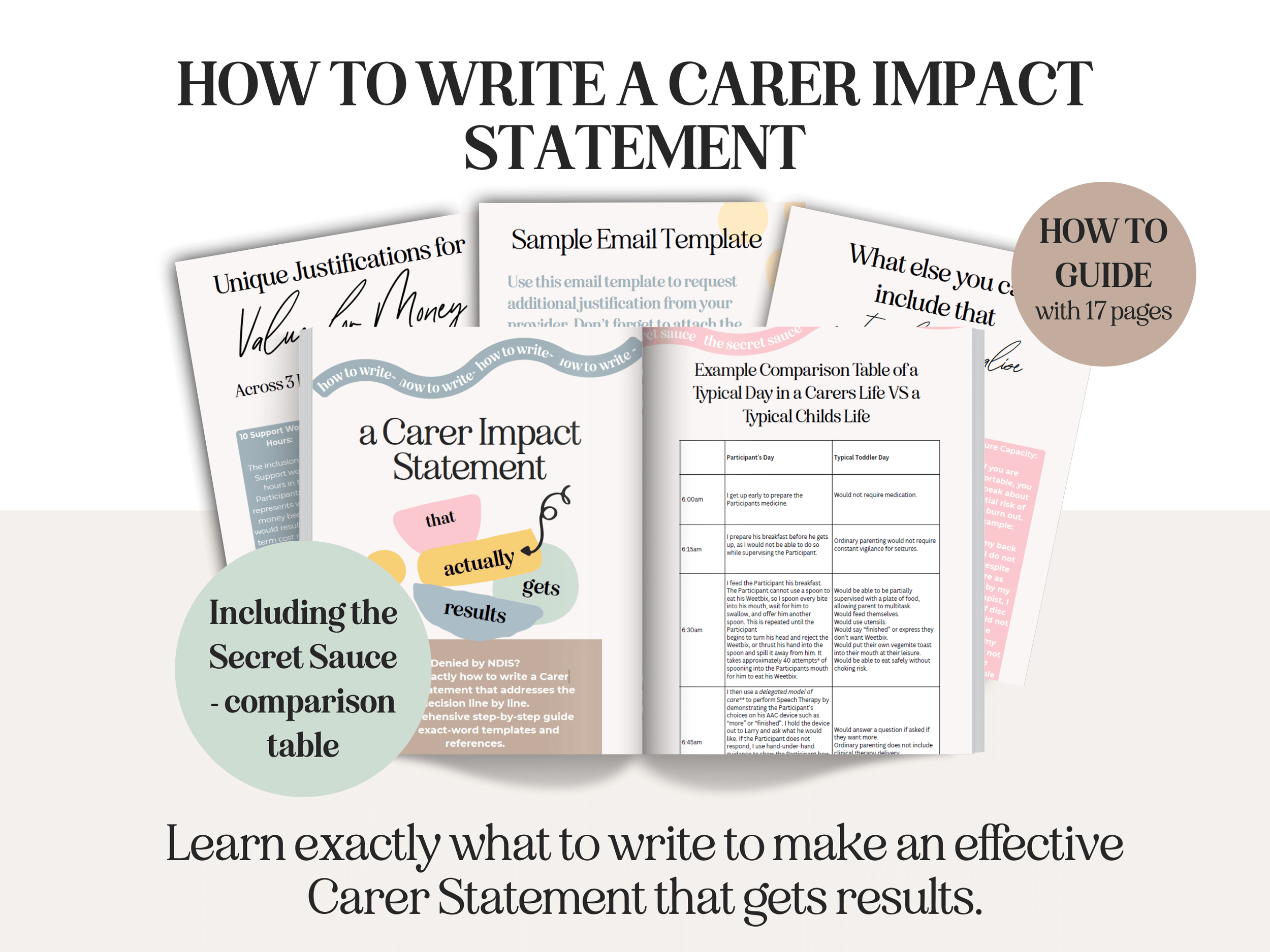 How to Write a Carer Impact Statement that Actually Gets Results