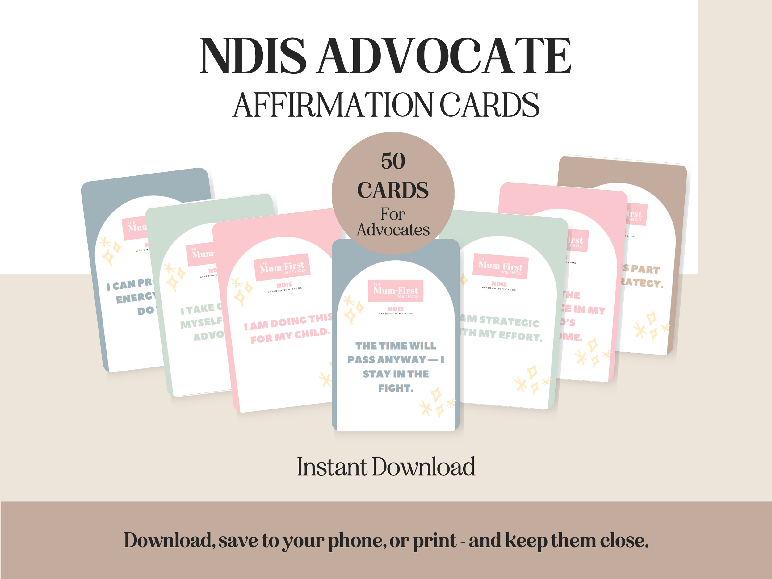 NDIS Advocate Affirmation Cards