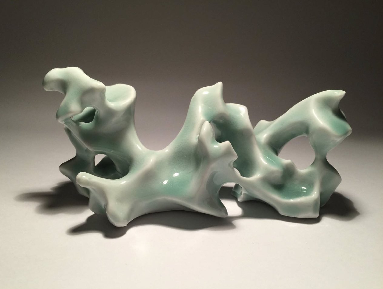 Ice Stone, 2015, by Zhao Meng, Porcelain, 21 x 10 x 8 cm