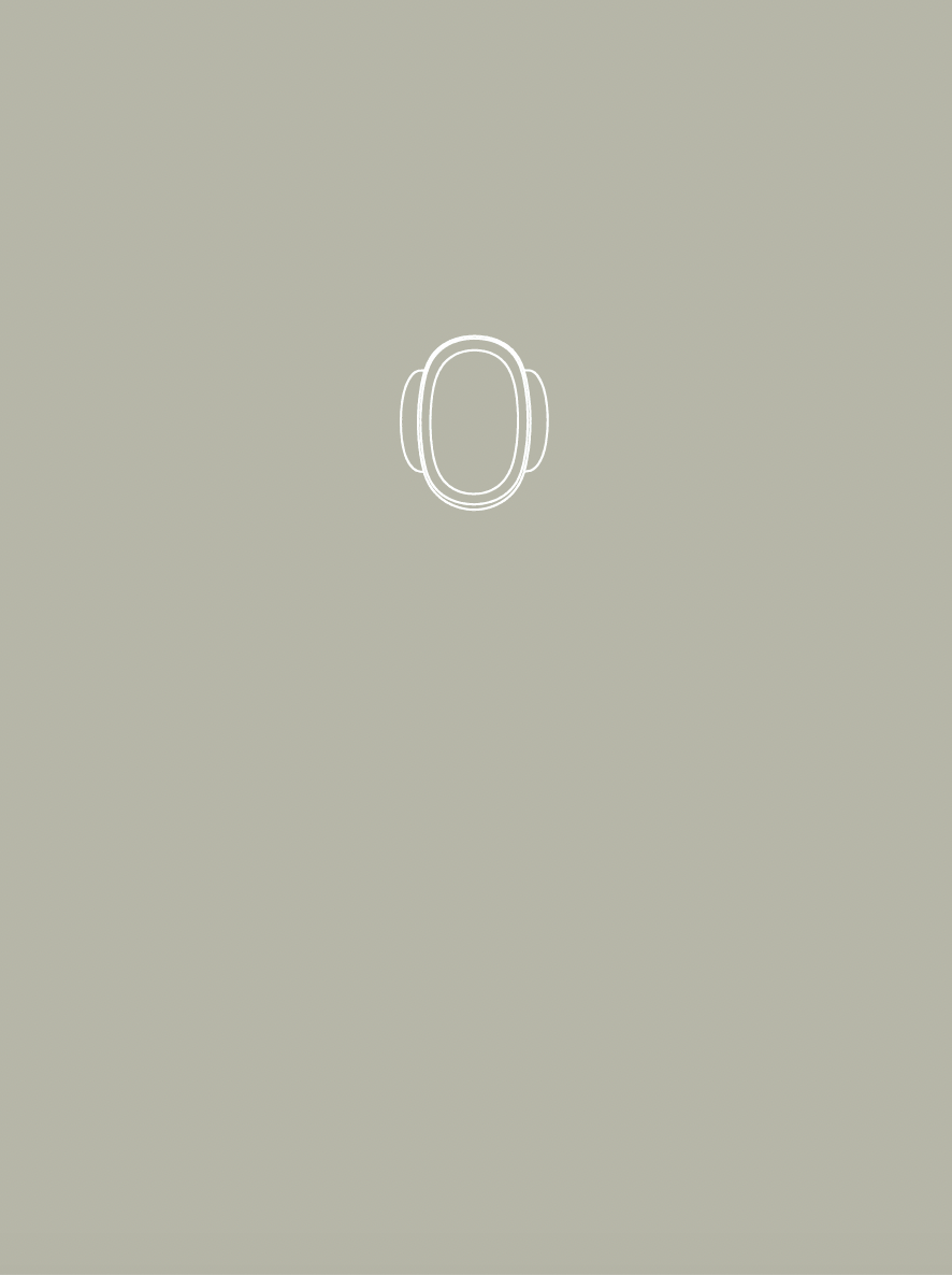Light beige cover with line drawing of a ear cup