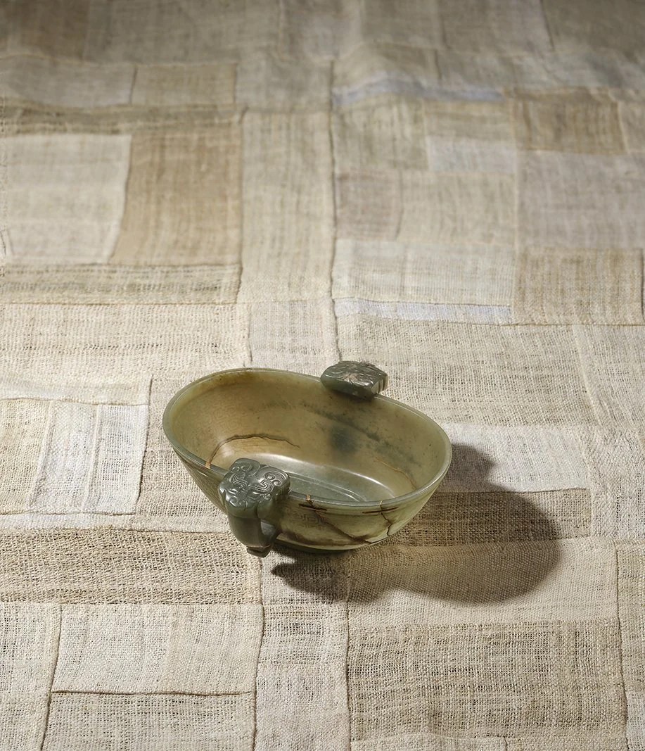 A Khotan green jade ear cup, China, Song dynasty (960–1279)