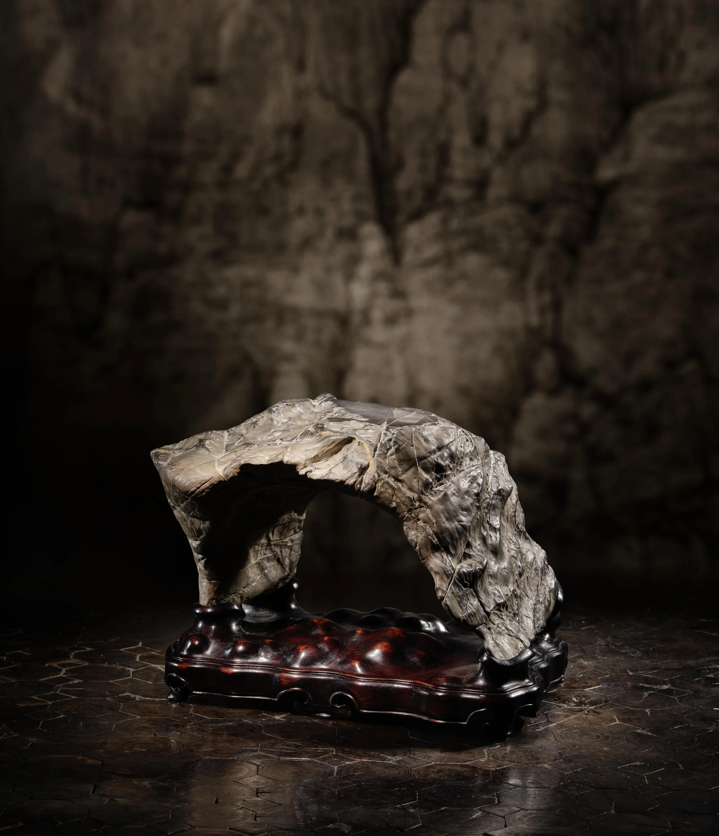 A Lingbi bridge-form scholar’s rock
