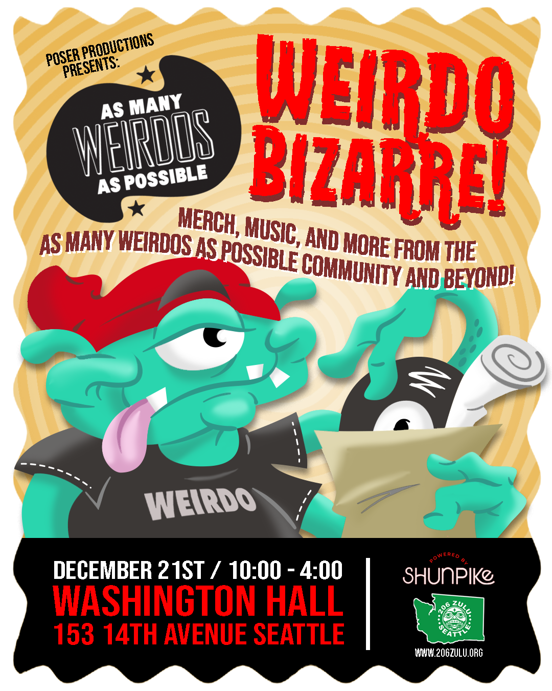 Weirdo Bizarre Holiday Market Date
