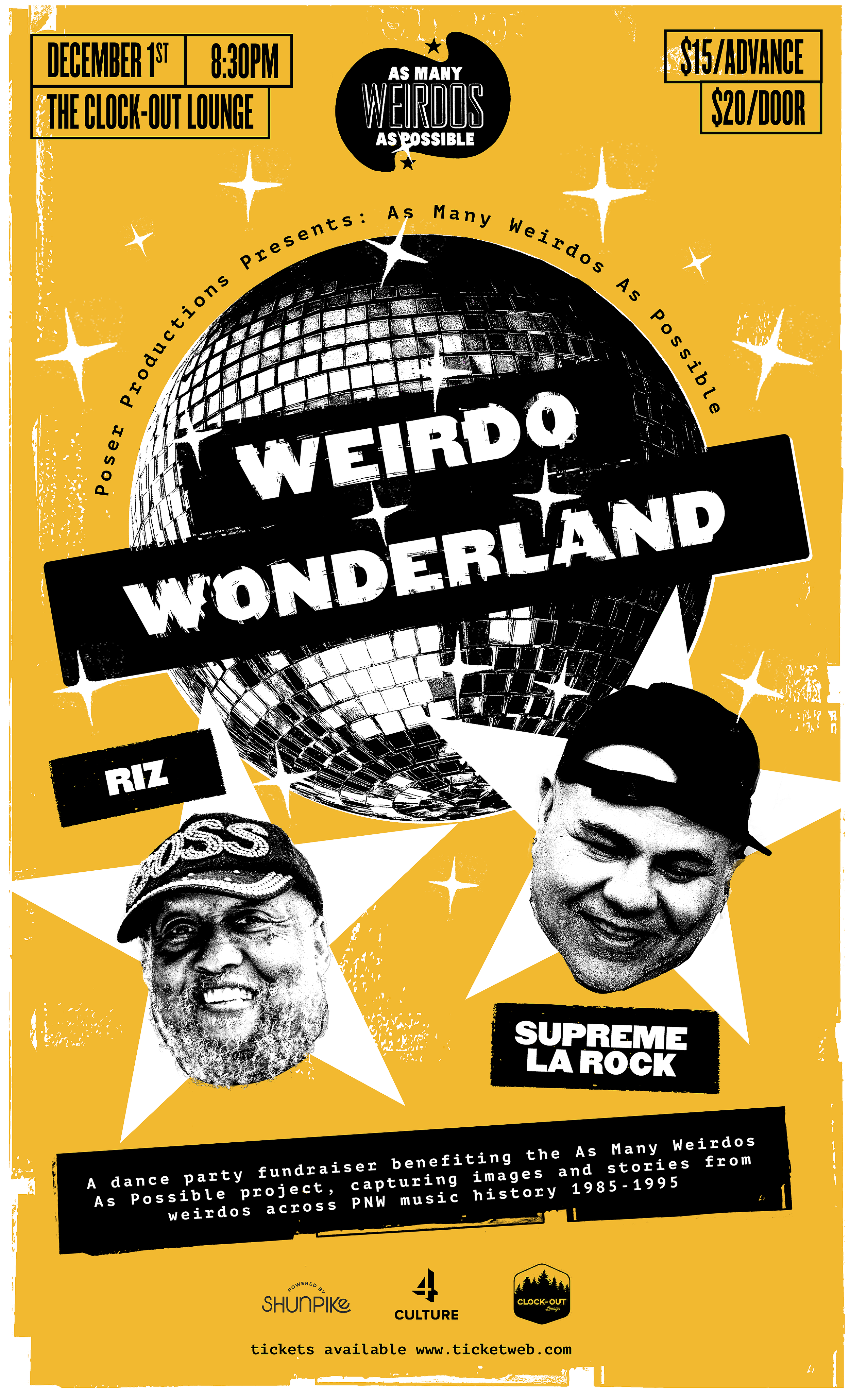 Poser Productions Presents Weirdo Wonderland