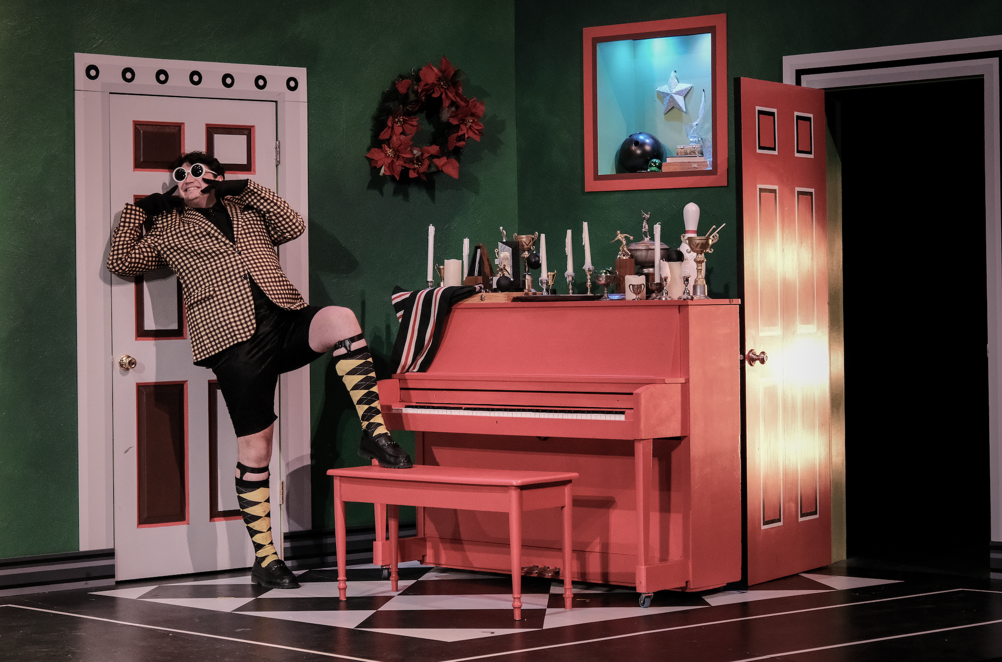 Director: Will Pomerantz - Scenic Design by Mabel McPhee - Lighting Design by Maddy Clark - Costumes by Amanda Moore