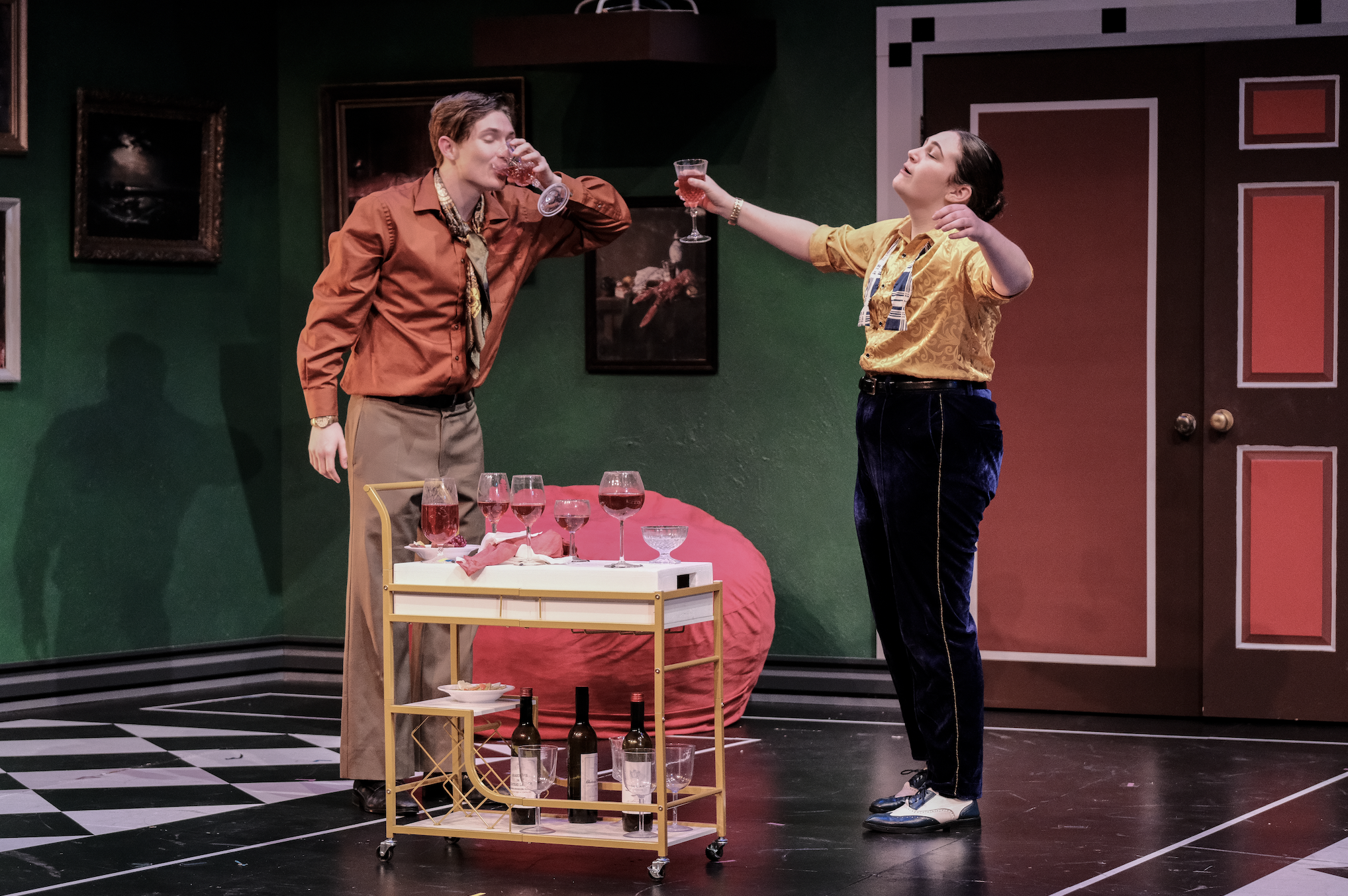 Director: Will Pomerantz - Scenic Design by Mabel McPhee - Lighting Design by Maddy Clark - Costumes by Amanda Moore