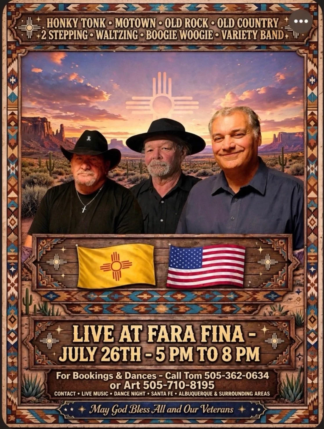 Live Music- Honky Tonk, Motown, Old Rock, Old Country