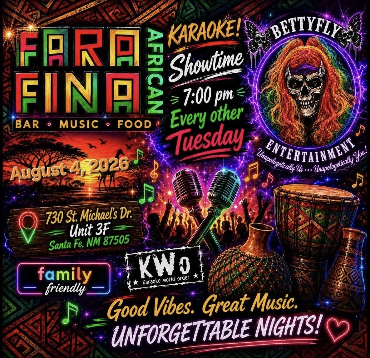 Karaoke at Farafina- every other Tuesday!!