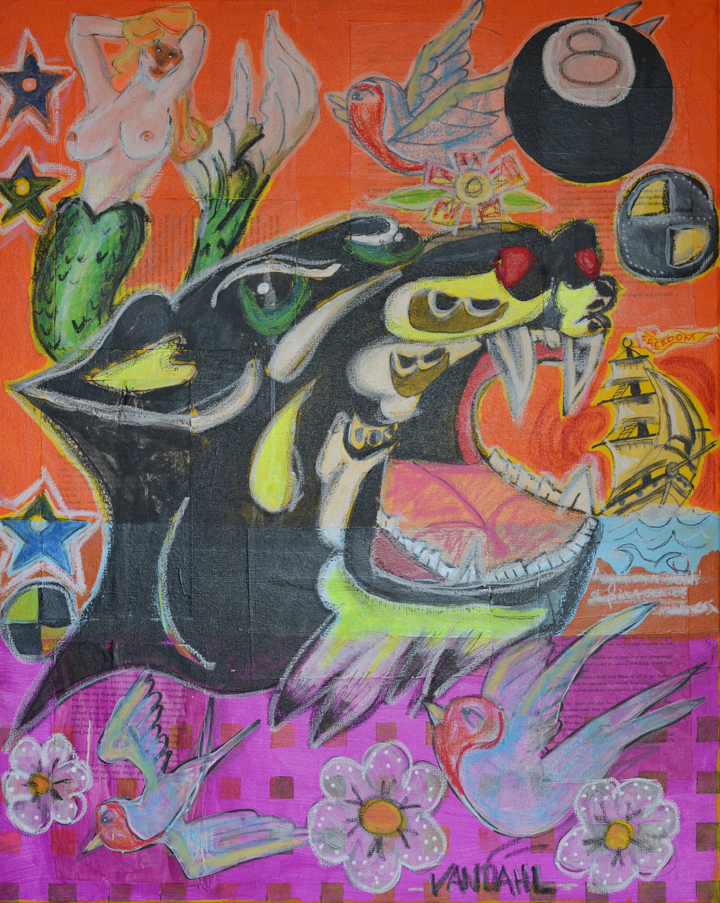 'HELL HOUND' 75 x 60cm (2024)