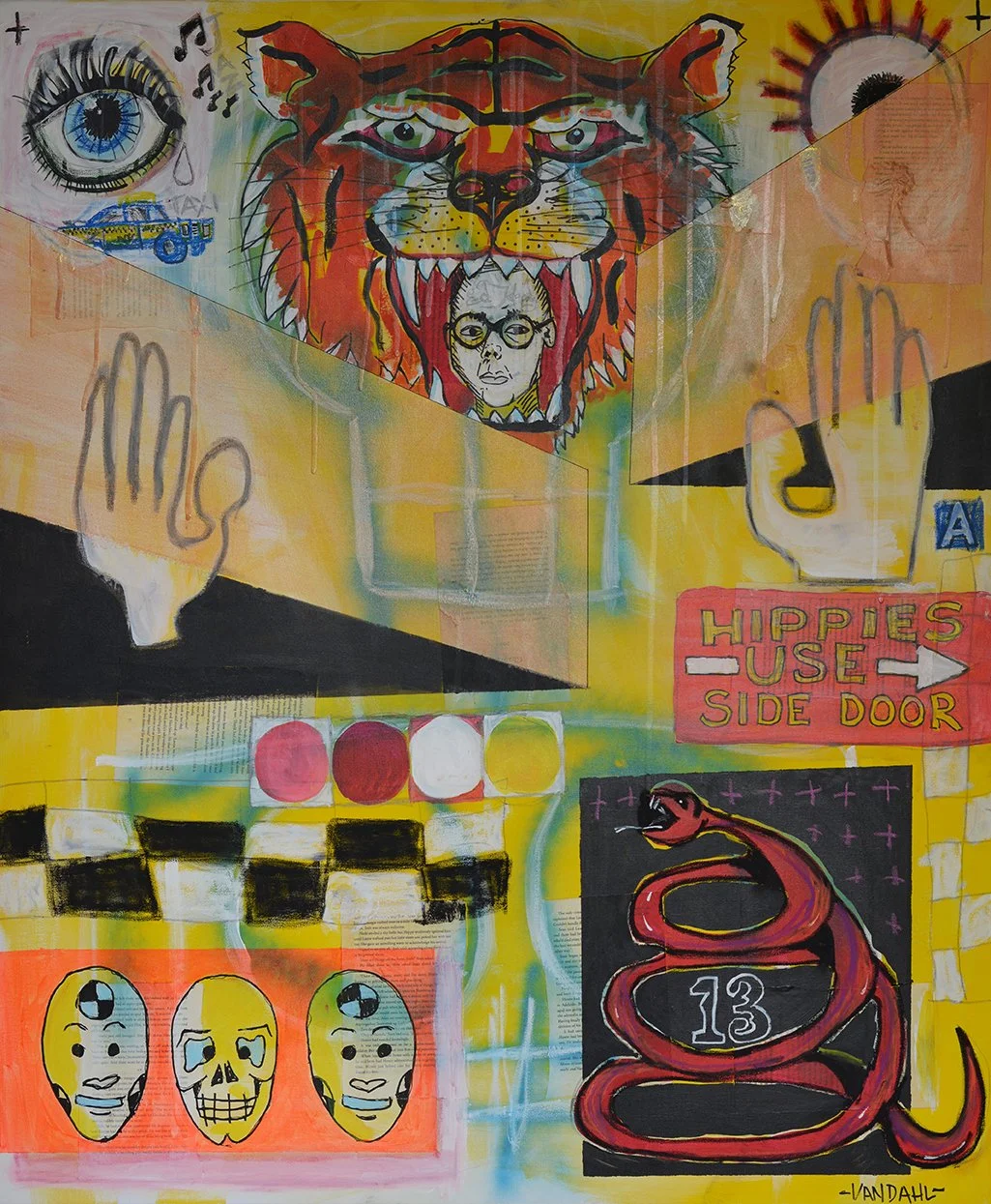'LE TIGRE ON MULBERRY ST' 120 x 100cm (2024)
