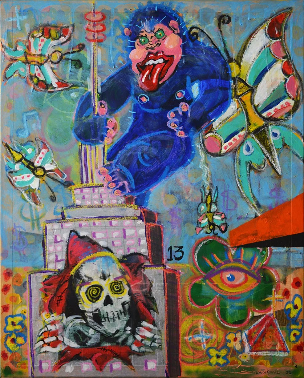 'KONG vs the GIANT BUTTERFLIES' 75 x 60cm (2025)